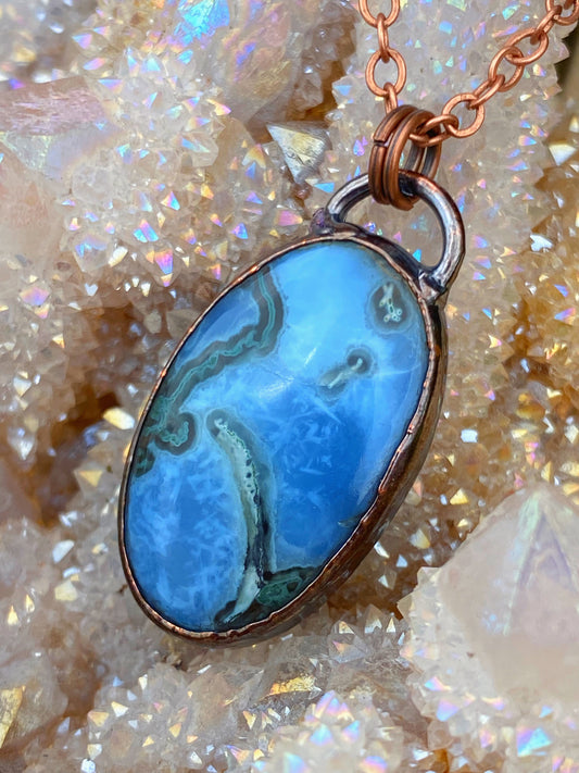 Blue Opal/Moss Agate