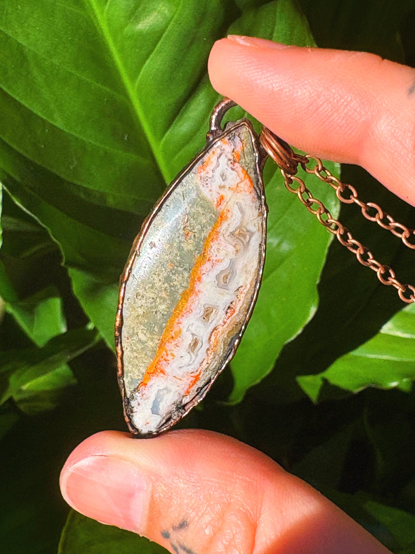 Magma Agate Pendant