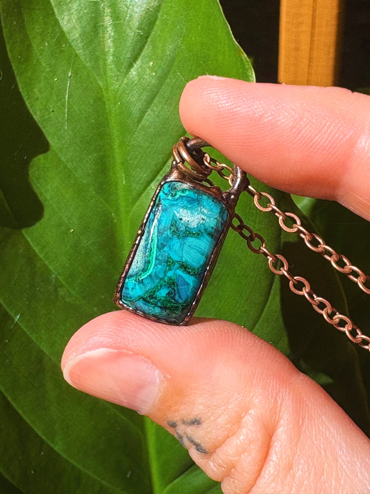 Malachite Chrysocolla Pendant