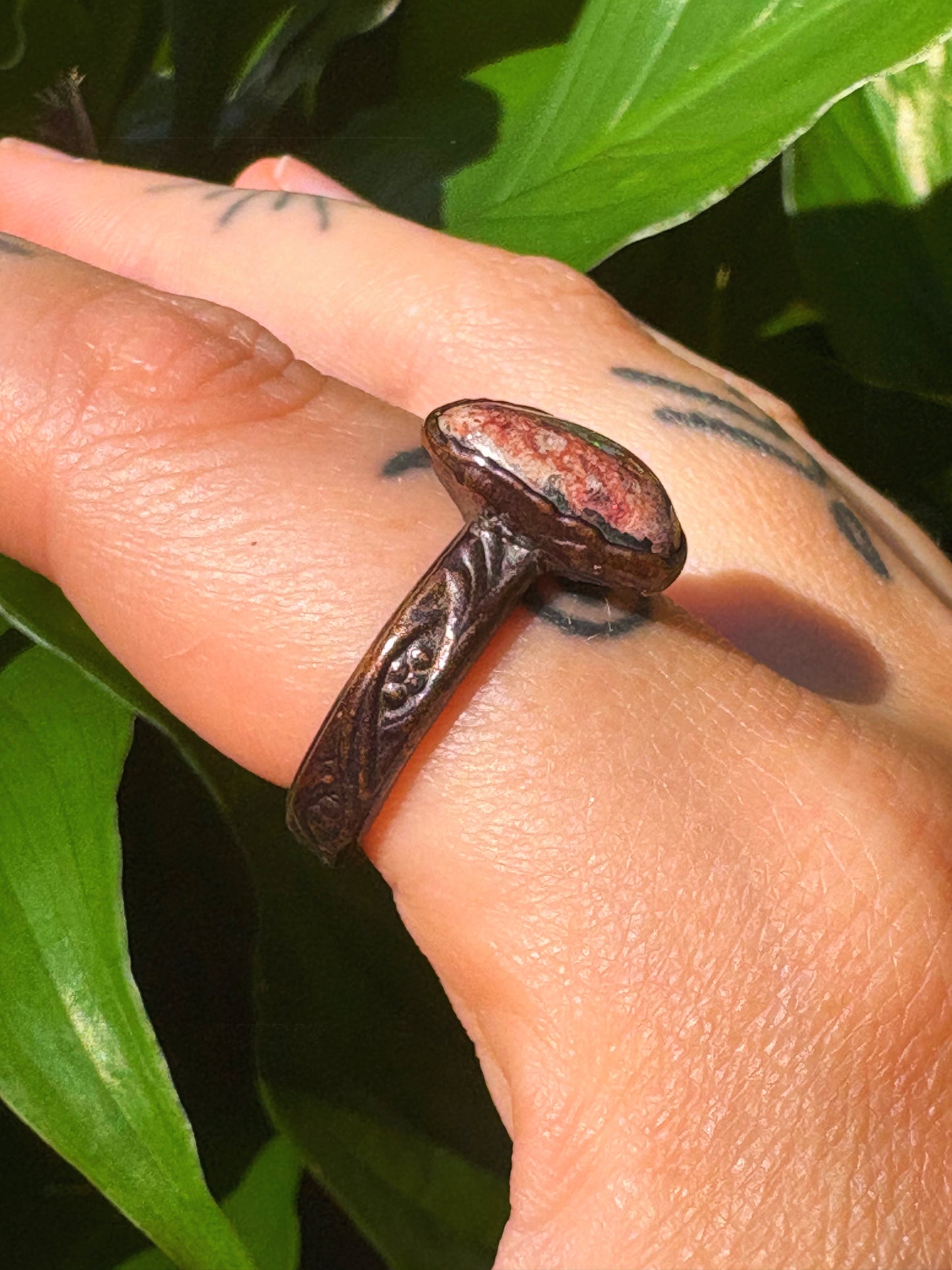 Mexican Fire Opal Ring