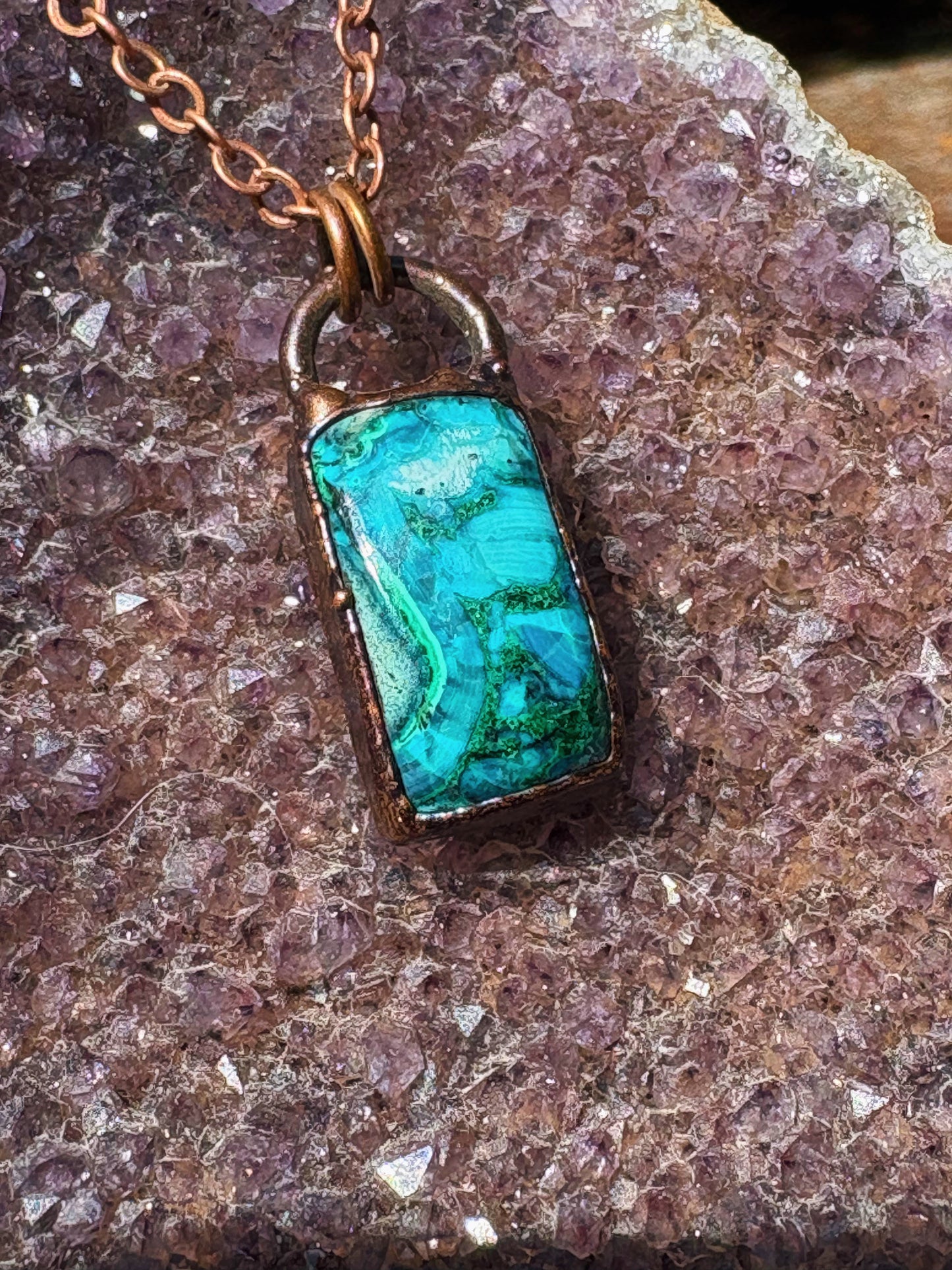 Malachite Chrysocolla Pendant