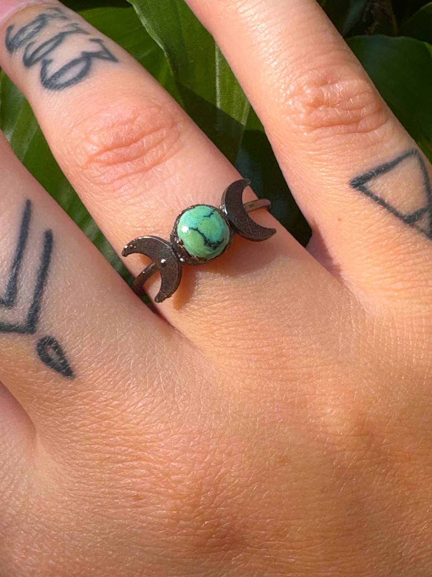 Turquoise Moon Ring