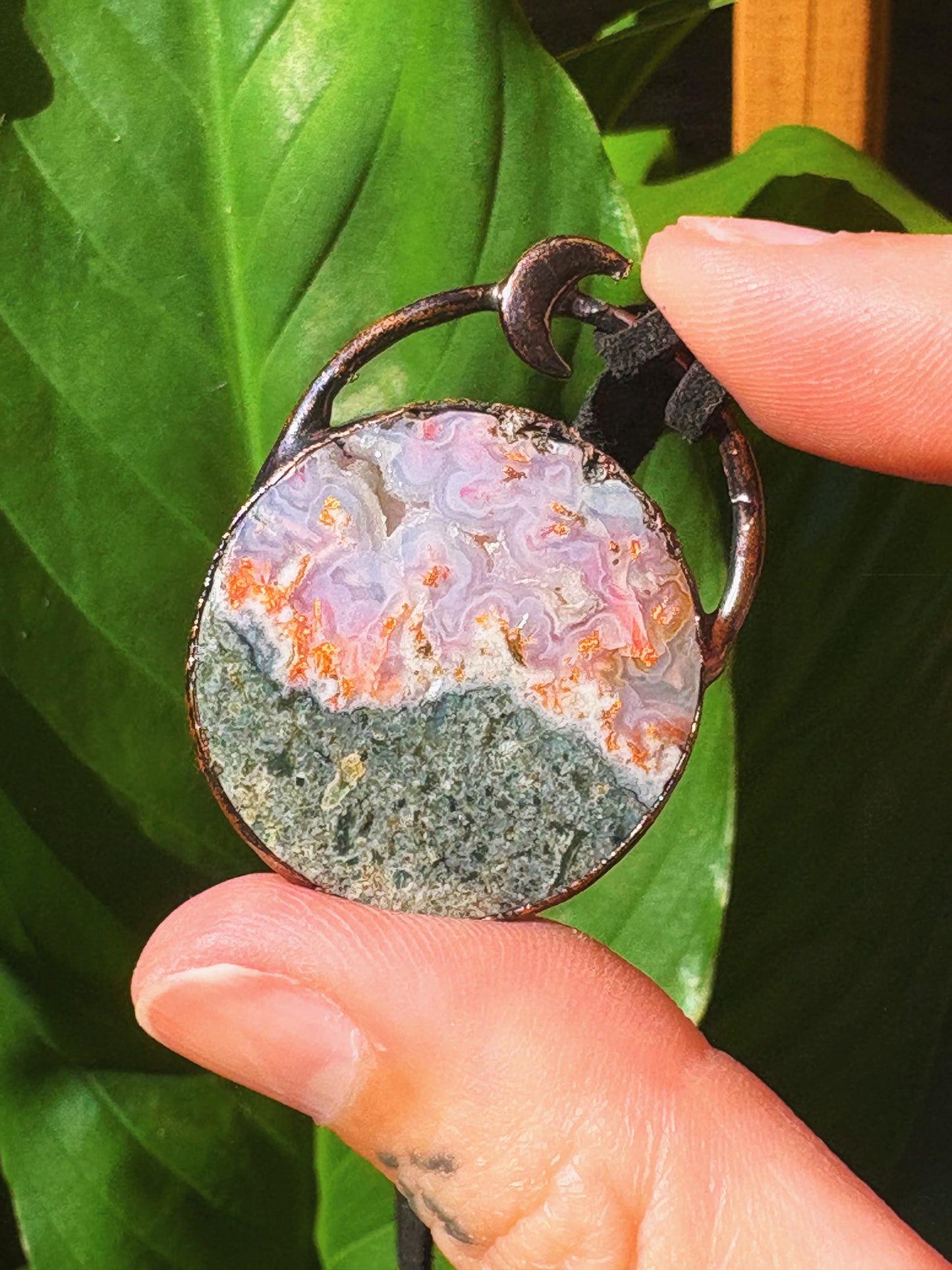 Magma Agate Pendant